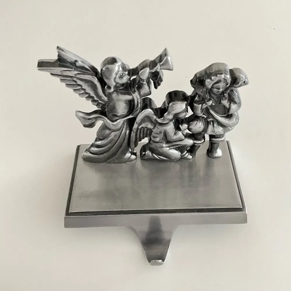 Vintage Stocking Hanger Christmas Angel Wall Hook